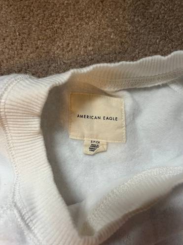 American Eagle Outfitters White Crew Neck