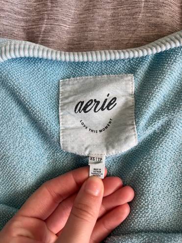 Aerie Oversized Blue Sweatshirt