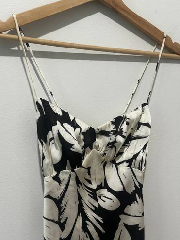 ZARA Silk Floral Printed Slip Dress