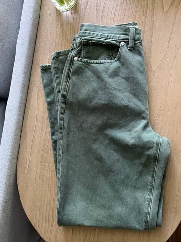 Madewell baggy straight jeans: garment-dyed edition