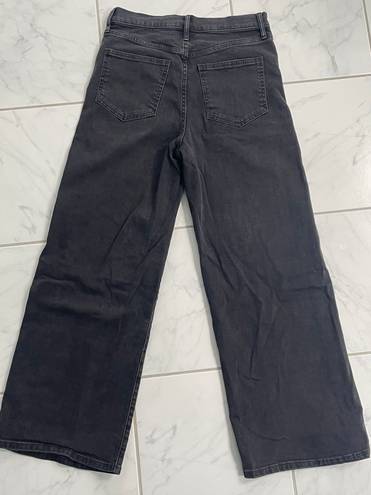 Gap Black Wide Leg High Rise Jeans