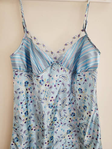 Vintage Paisley Baby Blue Slip Top or Dress Size XS