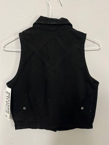 Western Fashion Vest Black