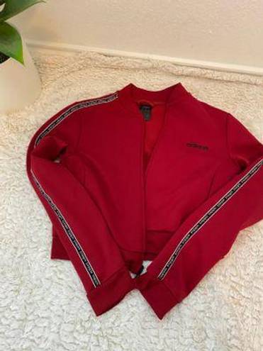 Adidas Red  Zip Up