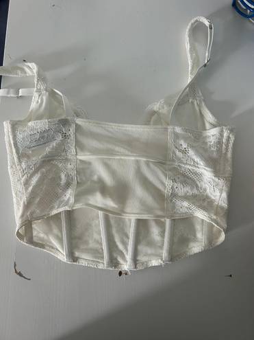 Gilly Hicks Corset Top White