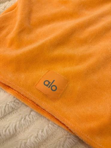 Alo Yoga Alo Terrycloth Orange Square Neck Crop Top