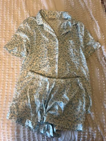 Leopard Print Pajama Set Multi Size M