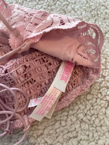 PINK - Victoria's Secret Pink Victoria’s Secret Light Pink lace Bralette  