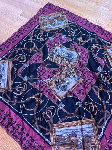 JG Hook 100% Silk Vintage Scarf