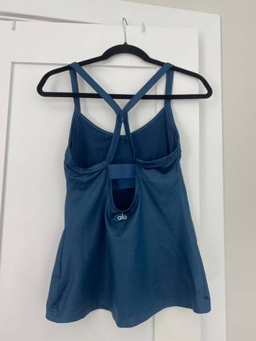 Alo Yoga Blue Tank Top