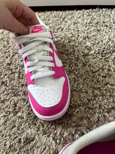 Nike Dunk Low Active Fushia Size 6y 7.5w