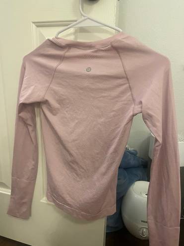 Lululemon Swiftly Tech Long Sleeve Race Length Pink Peony