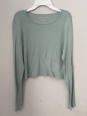 American Eagle Outfitters Green Crop Top
