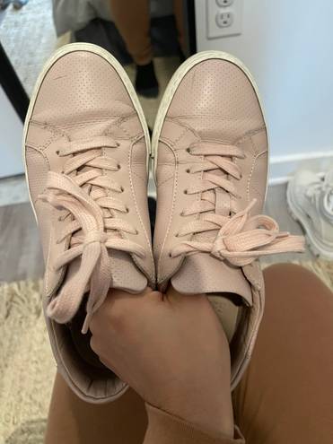 The Great Royal Perforated Sneakers In Blush