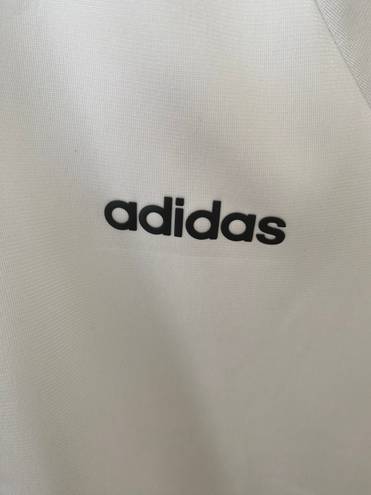 Adidas Black And White Striped Jacket