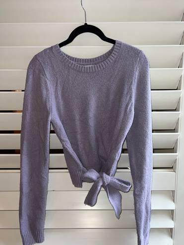 Hollister Purple Tie Sweater