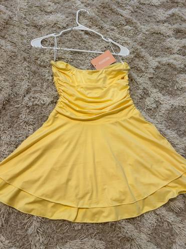 ThatsSoFetch Yellow Mini Dress