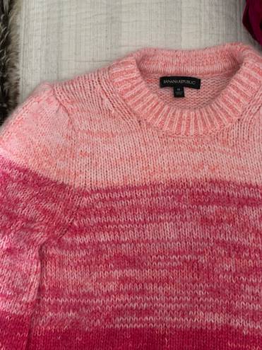 Banana Republic pink ombré sweater