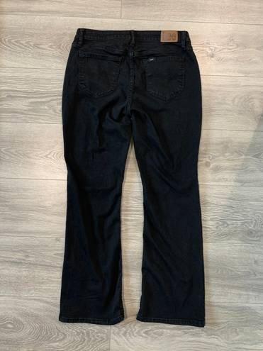 Lee Black Mid-rise Bootcut Jeans size 12p