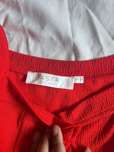 ASTR Red Bustier Bodysuit