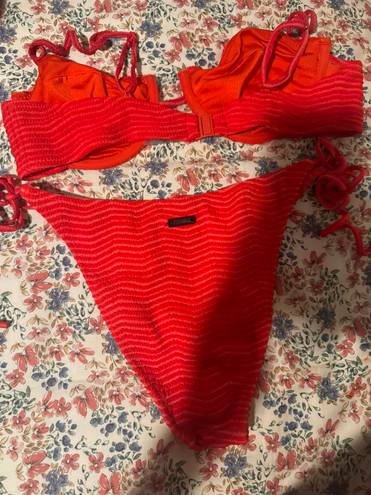 Triangl Red  bikini with bag