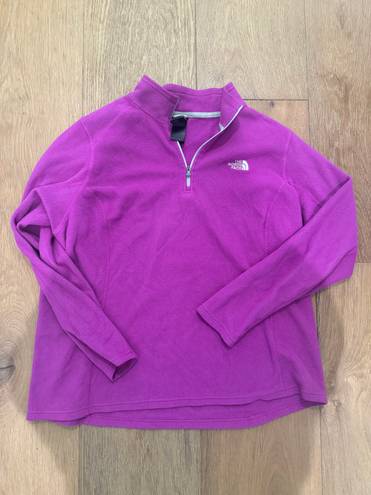 The North Face Purple Fleece Half Zip