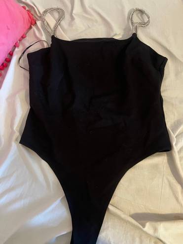 Forever 21 Rhinestone Strap Bodysuit