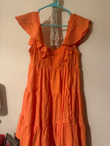 Glam Orange Dress