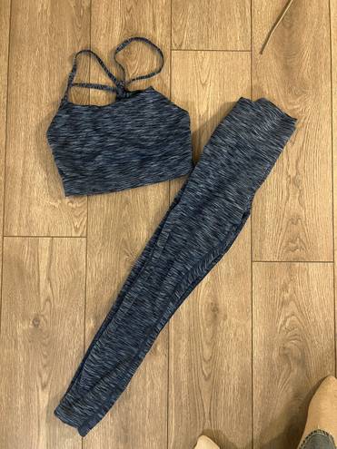 Outdoor Voices Blue Freeform Workout Set