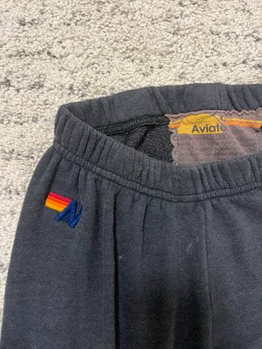 Aviator Nation five stripe charcoal sweatpants