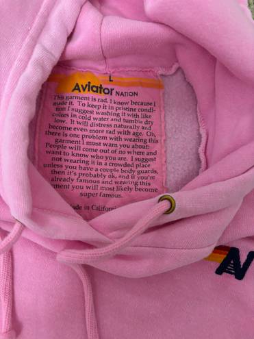 Aviator Nation PINK AVIATIOR NATION SLEEVELESS HOODIE