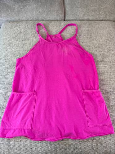 Free People Hot Shot Mini Dress HOT PINK XS