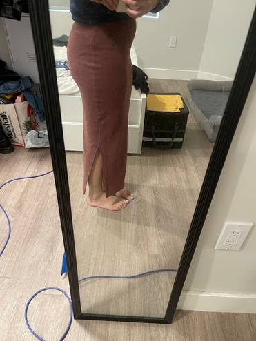 HYFVE NWT Boutique Maroon Midi Skirt