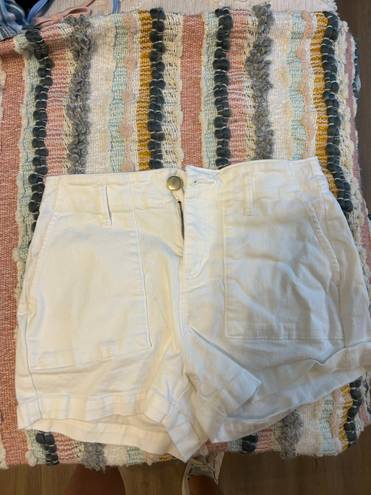 The Loft  White Denim Shorts