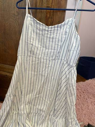 Old Navy Blue And White Striped Dress