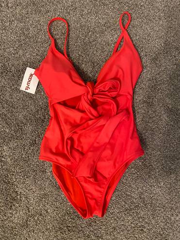 Aerie Red One-Piece Swimsuit