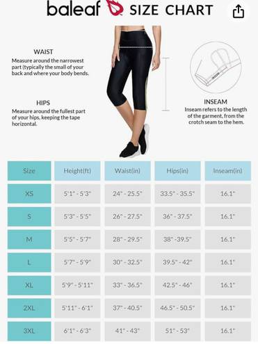 Baleaf Women's Padded Bike Shorts Cycling Pants Bicycle Capris Biking Spin Legging 3/4 UPF 50