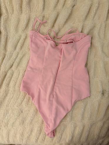 ZARA Pink Fitted Bodysuit