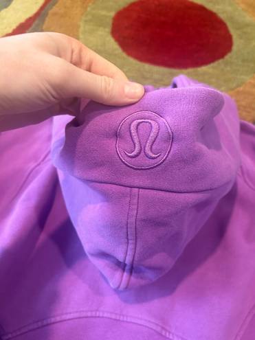 Lululemon Scuba Oversized Half Zip Hoodie Cropped Moonlit Magenta Purple XS/S