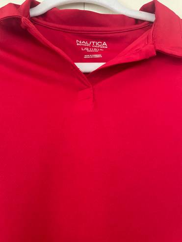 Nautica Red  Polo Shirt