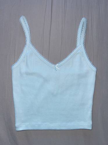 Glassons sky blue tank with bow