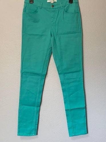 Forever 21 Teal Green Skinny Jeans