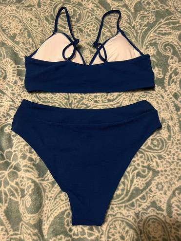 SheIn ribbed high waisted bikini