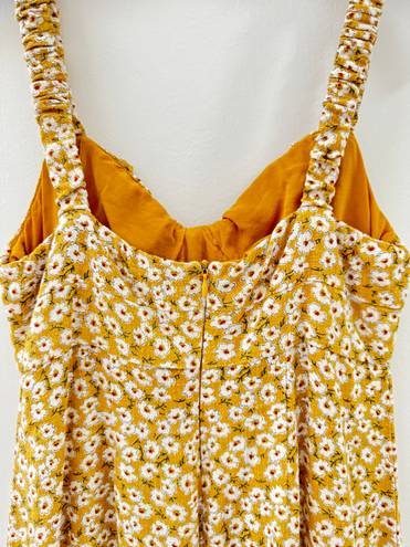 Aeropostale Mustard Yellow Floral Mini Dress -Size Small