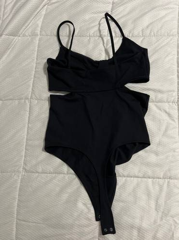 Abercrombie & Fitch  Soft A&F Collection Black Cutout Bodysuit