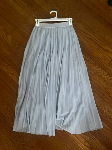 H&M Blue Pleated Skirt