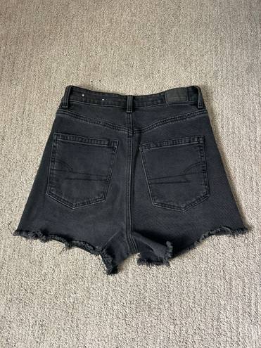 American Eagle High Waisted  Dad Short, Black