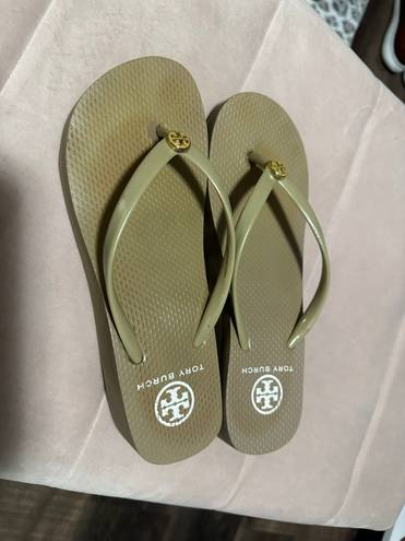 Tory Burch Platform Wedge Flip Flops