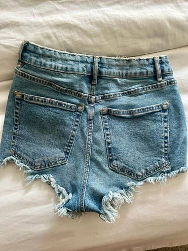 ZARA Denim Mid Rise Shorts