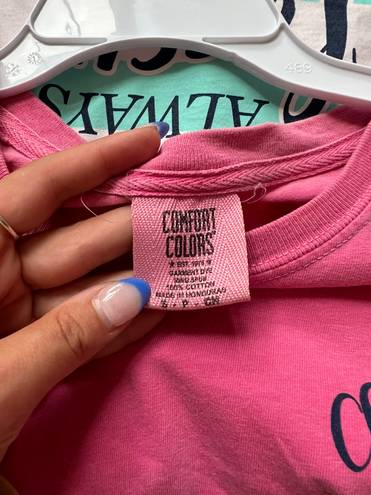 Comfort Colors Cheer T-shirt Pink Small